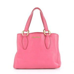 Miu Miu Vitello Carib leather tote bag shoulder handbag pink